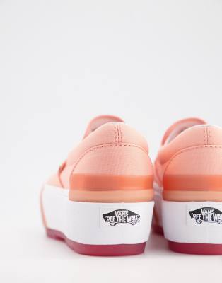 pink stacked vans