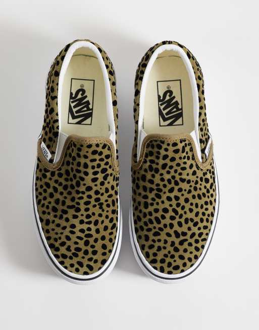 Vans Classic Slip-On Stackform baskets marron à pois, 3 de 5