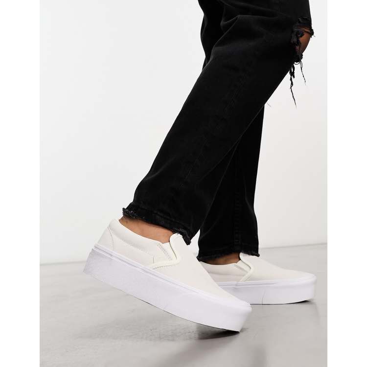 Vans best sale cream platform