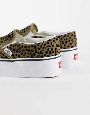 Vans Classic Slip-On Stackform trainers in spotted brown