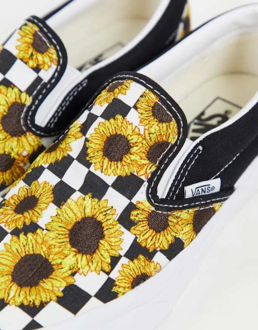 White vans with on sale sunflowers