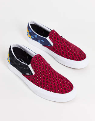 vans slip on multi