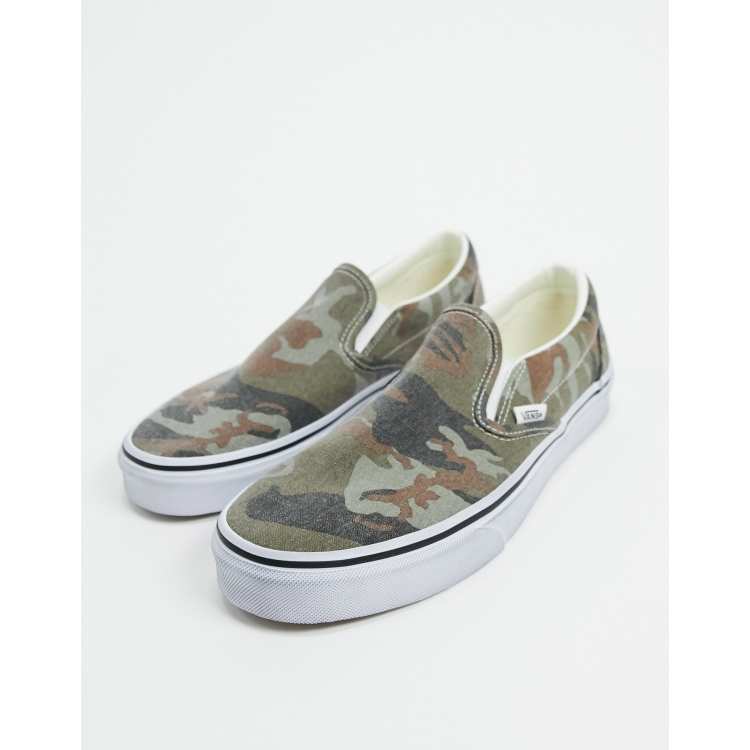 Vans sale slides camo