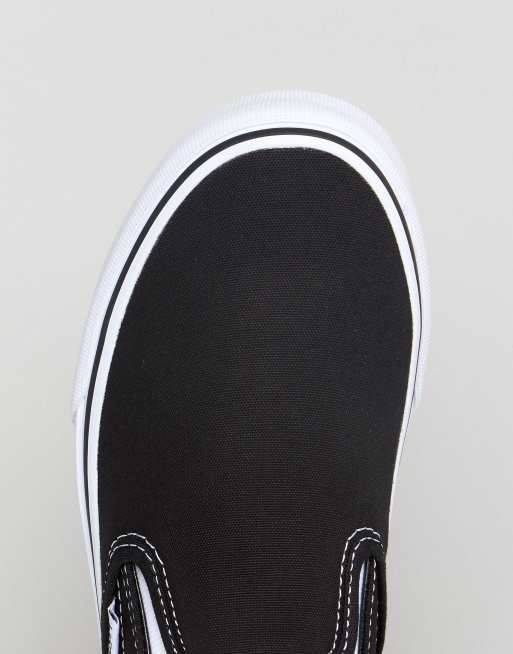 Vans Classic Slip-On trainers in black and white , 3 of 4