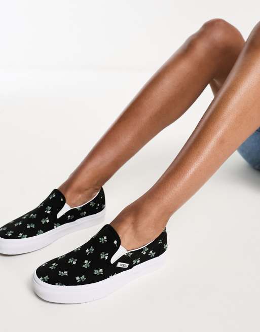 Vans classic slip 2024 on polka dot