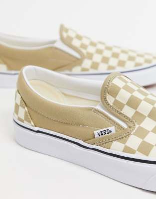 light colored checkered vans
