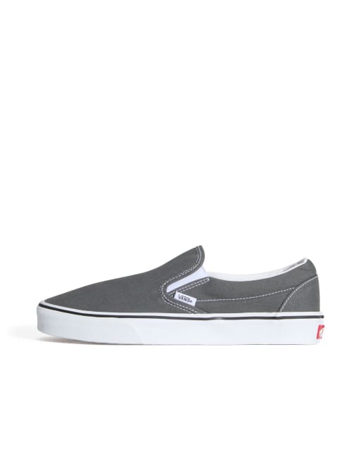 Vans Classic slip-on trainers in charcoal, 2 of 4