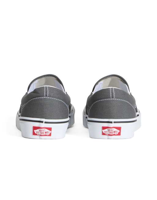 Vans Classic slip-on trainers in charcoal, 3 of 4