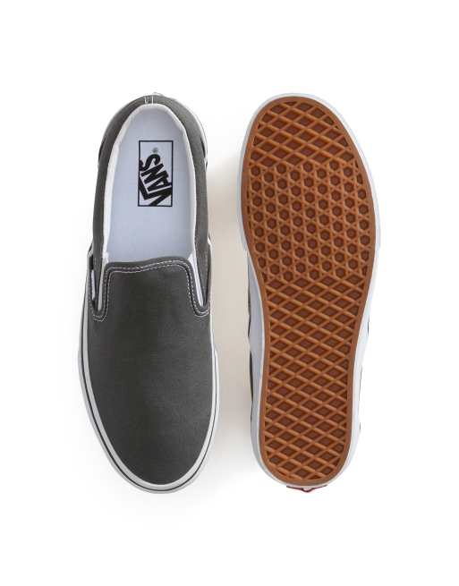Vans Classic slip-on trainers in charcoal, 4 of 4