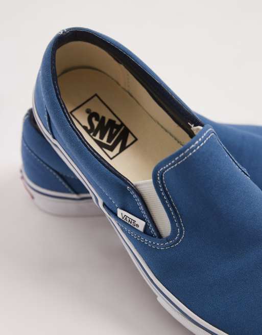 Vans Classic slip-on trainers in navy | ASOS