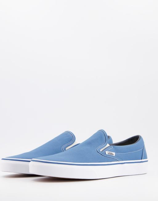 Vans Classic Slip on trainers in navy | ASOS