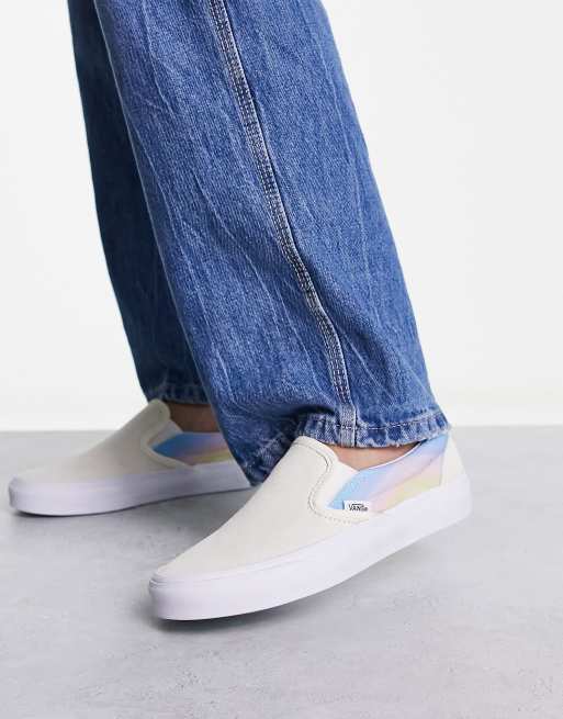 Vans slip on cream on sale white