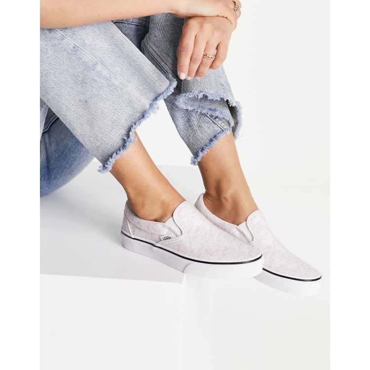 Blush pink store slip on sneakers