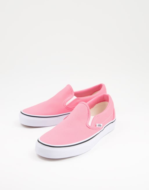 Light pink shop vans slides