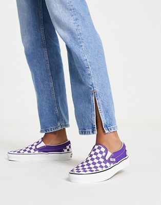 Vans Classic slip-on sneakers in purple  - ASOS Price Checker