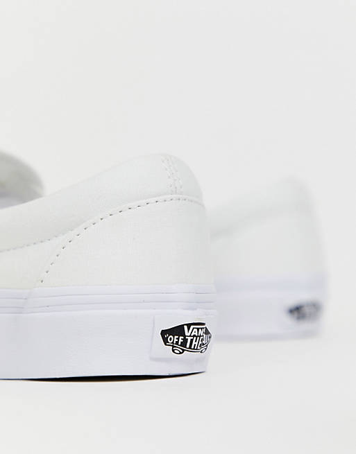 Veronderstellen Serie van abces Vans Classic Slip-On triple white sneakers | ASOS