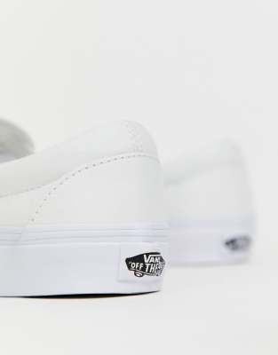 vans slip on all white