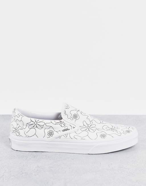 Custom Hand Painted Made To Order Vans Classic Slip-On Shoes  (Men/Women/Boys)