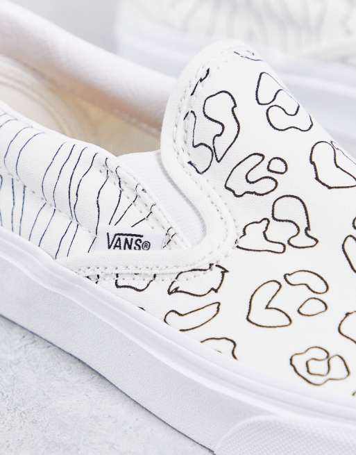 White slip hotsell on vans uk