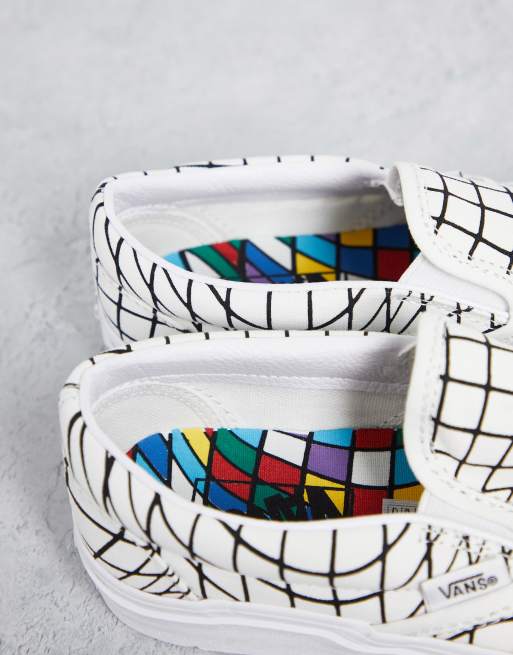 Vans geometric hot sale slip on