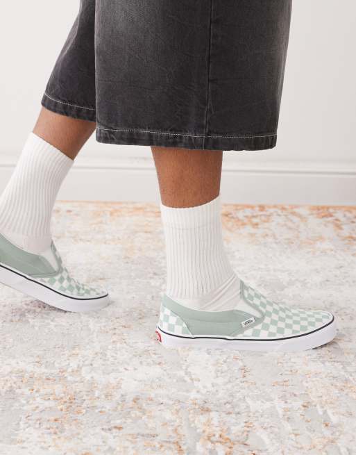 Vans Classic – Slipper in Grau-Olivgrün