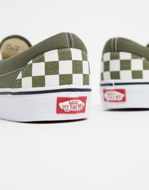 vans grün kariert