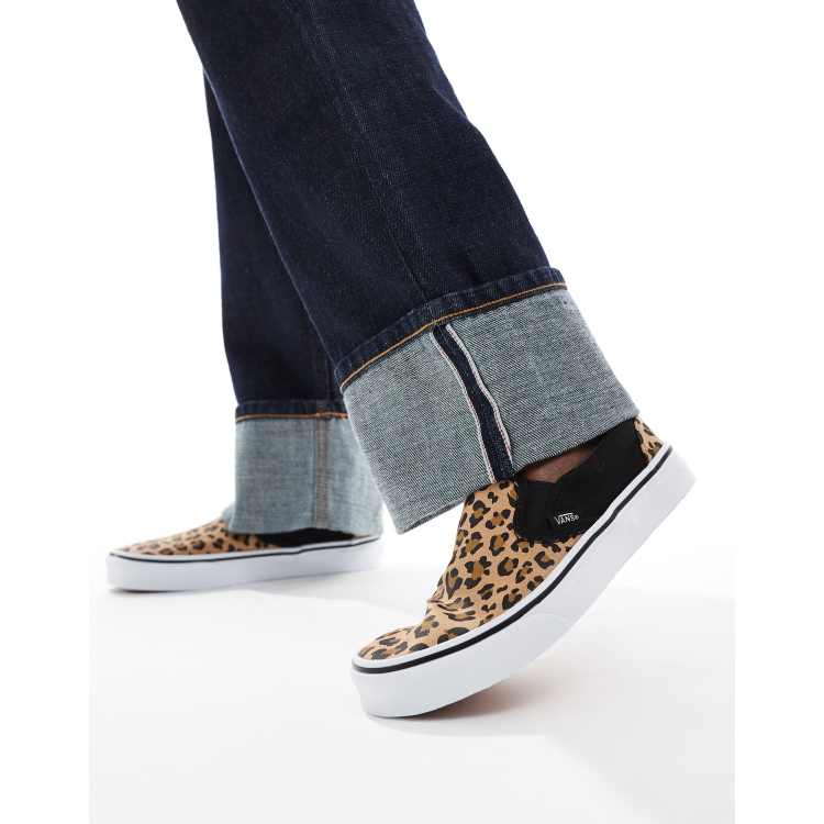 Vans Classic Sneaker zum Reinschlupfen mit Leopardenmuster ASOS
