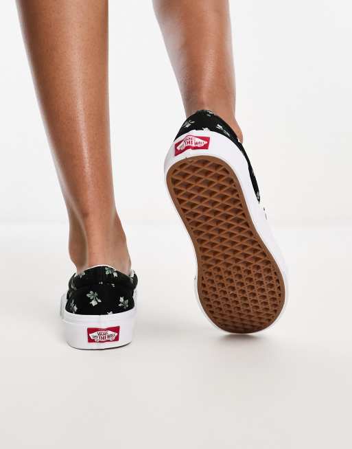 Vans fiori sales nere