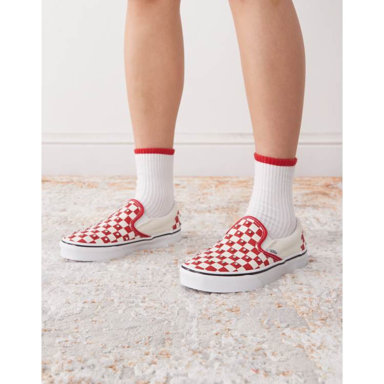 Checkered Vans Vans Slip On Rosso Vans Bordeaux Vans Tuta Rossa