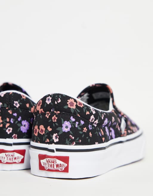 Vans nere 2025 a fiori