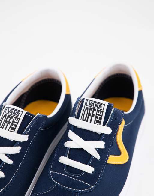 Vans gialle store e blu