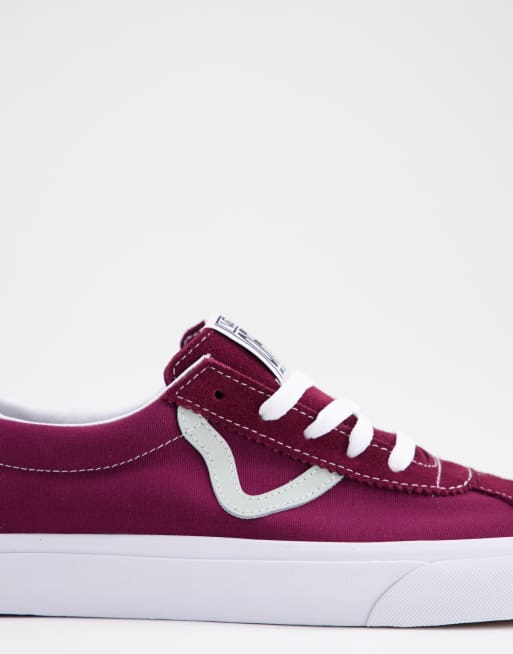 Maroon best sale vans classic