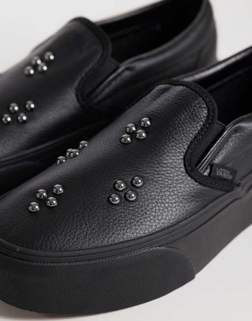 Vans Classic Stackform slip-on con borchie total black, 4 di 5