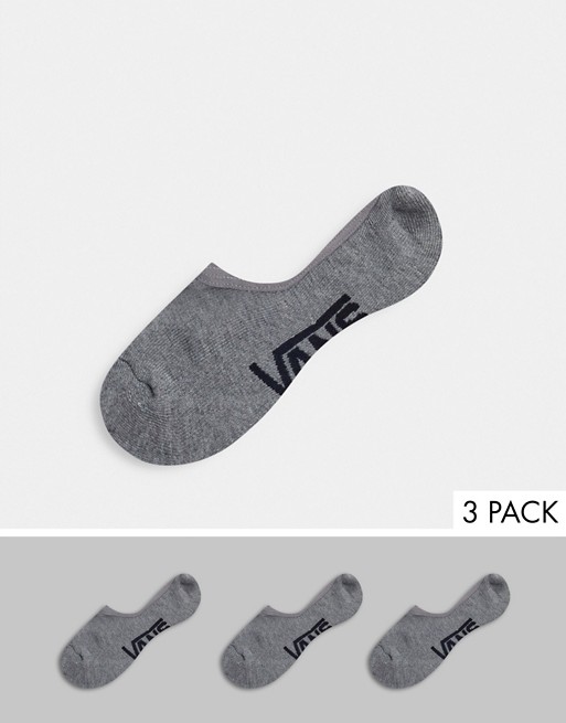Vans Classic Super No Show 3-pack sock in grey