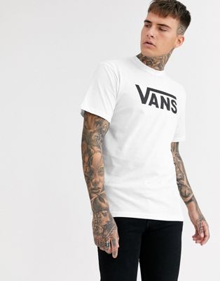 Homme Vans Classic - T-shirt à logo - Blanc vgggyb2