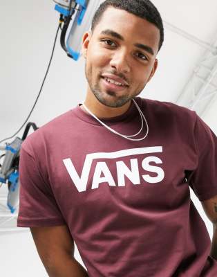 vans t shirt maroon