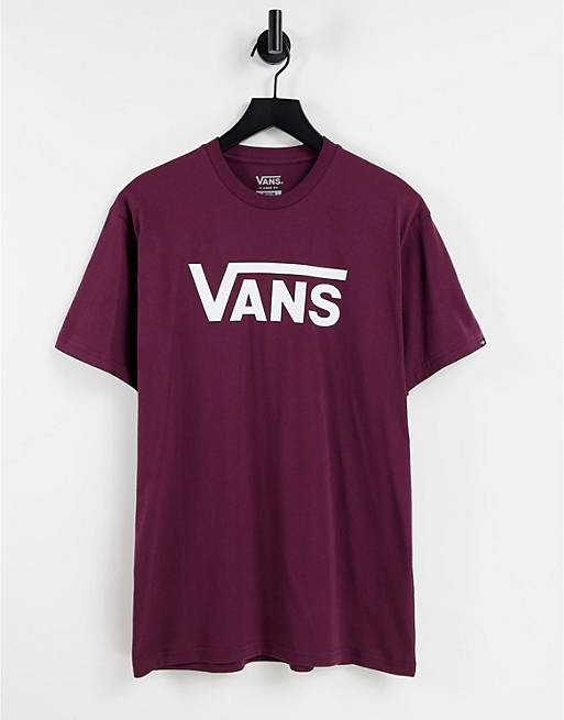 Vans Classic t-shirt in burgundy