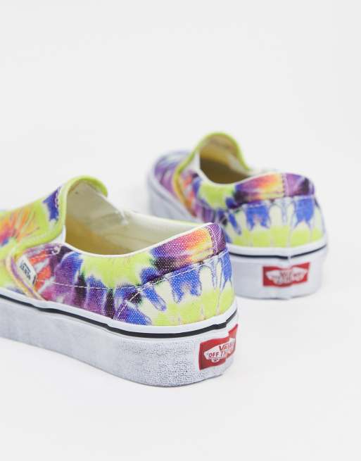 Slip on clearance vans tie dye