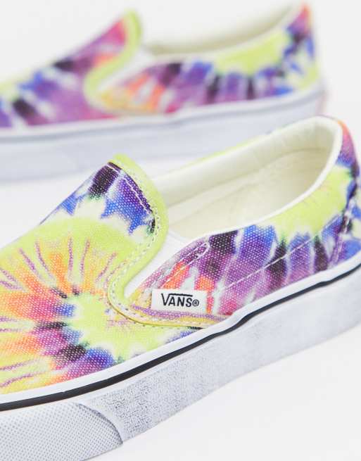 Slip on tie hot sale dye vans