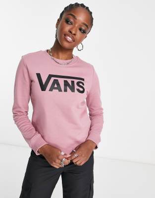 Pink hotsell vans sweatshirt