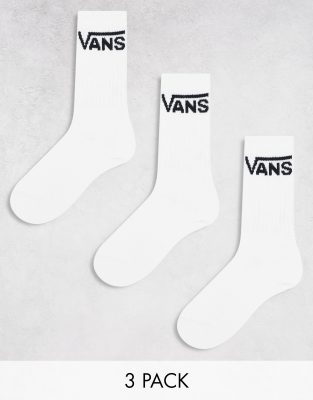 Vans Classic - Weiße Socken im 3er-Pack