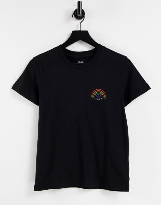 Vans Clear Sky II Rainbow T Shirt in Schwarz ASOS