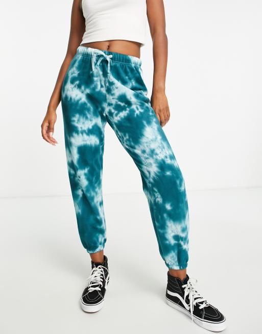 Vans - Cloud - Joggingbroek in groenblauw en wit