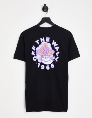 Vans Vans Cloudy day back print t-shirt in black