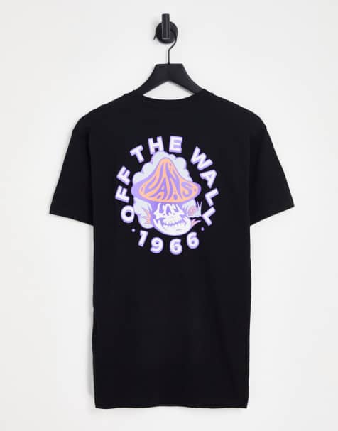 Vans – Cloudy Day – T-Shirt in Schwarz mit Rückenprint - view 1