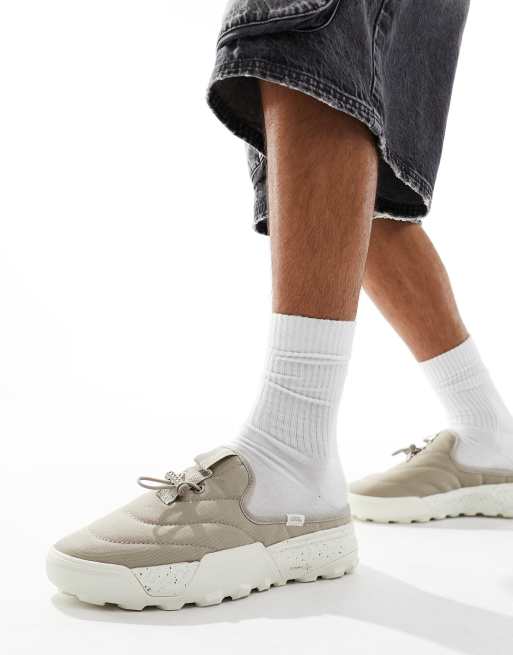 Vans – Coast – Szare pikowane wsuwane buty sportowe bez pięty 