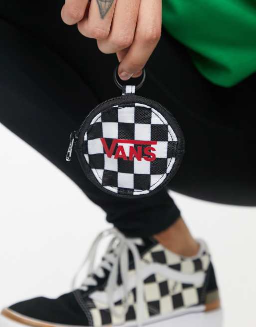 Checkered Keychain Coin Purse