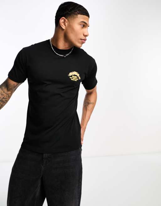 Vans cold ones skull back print t-shirt in black | ASOS