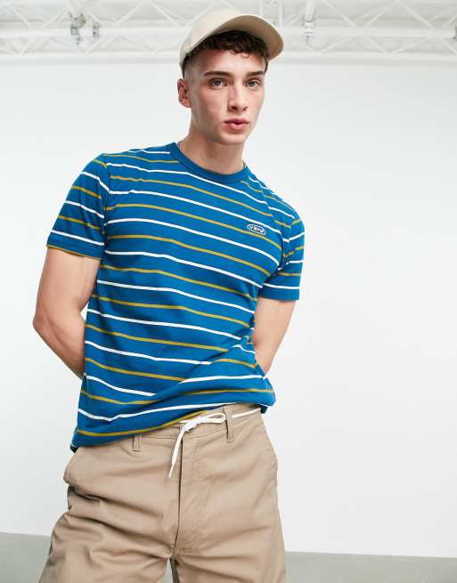 Blue striped vans sale