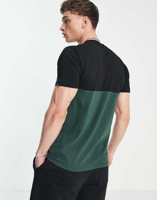 Vans – Colorblock – T-Shirt in Dunkelgrün und Schwarz , 3 von 4